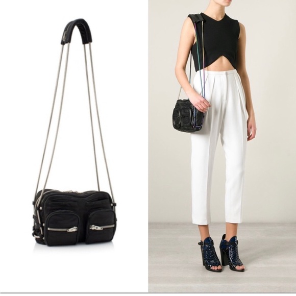 Alexander Wang Brenda Bag, soft leather, chain detail, VG condition, long strap - Picture 5 of 16